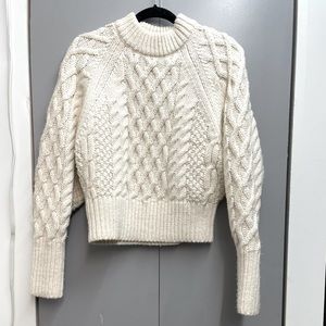 Cable knit sweater